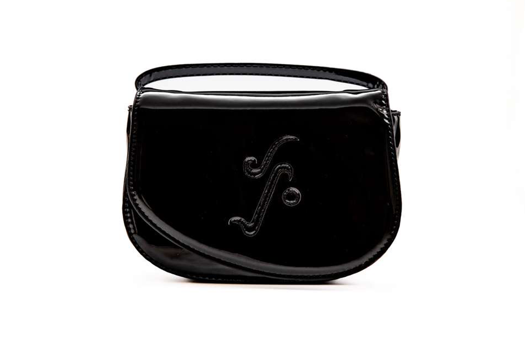 62706 Monogram Shoulder Mini Patent Black