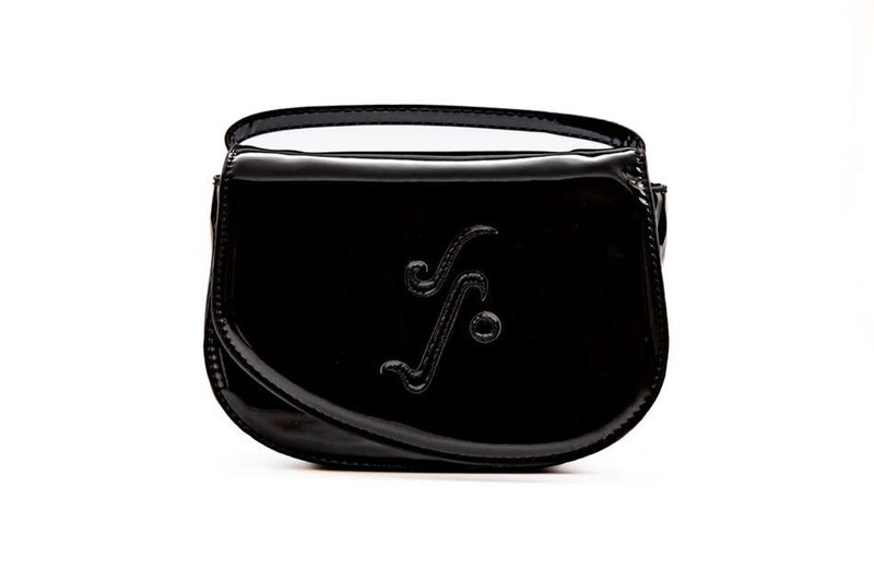 62706 Monogram Shoulder Mini Patent Black